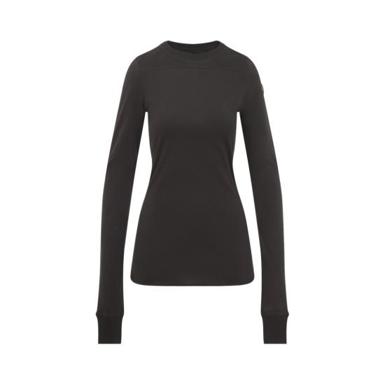 26SS 릭오웬스 몽클레어 긴팔 티셔츠 MU01F8D01 89AHD Black