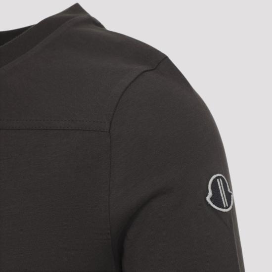 26SS 릭오웬스 몽클레어 긴팔 티셔츠 MU01F8D01 89AHD Black - RICK OWENS MONCLER