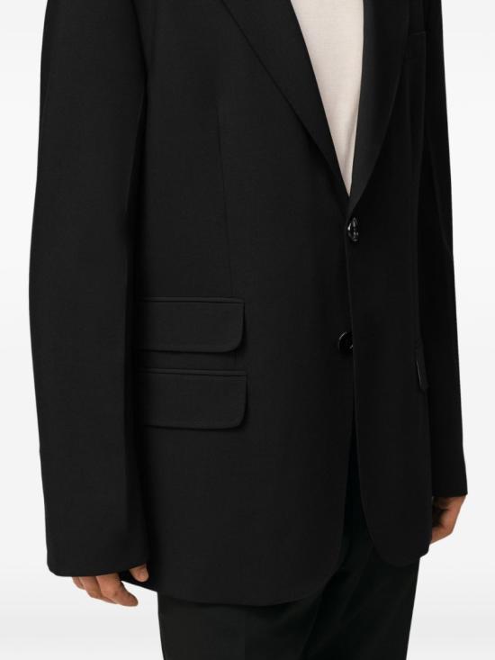 26SS 아미 뉴 울 스트레이트 싱글 브레스티드 자켓 HBV763 WV0194 001 Black - AMI