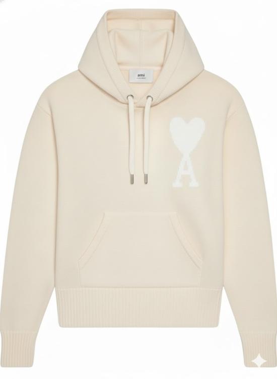 25FW 아미 후드 티셔츠 UKS802018 Neutrals