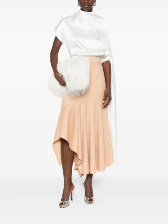25FW 알베르타 페레티 롱 스커트 A01066641 Neutrals - ALBERTA FERRETTI