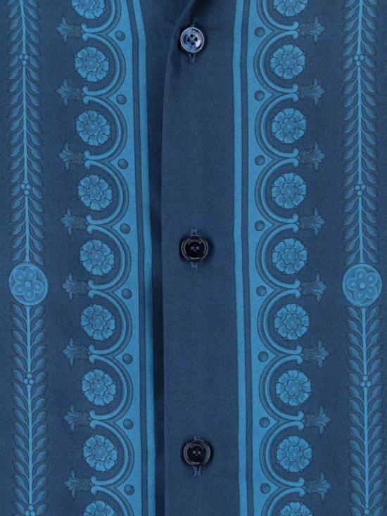 26SS 베르사체 반팔 셔츠 1003926 1A135575UH90 Blue - VERSACE