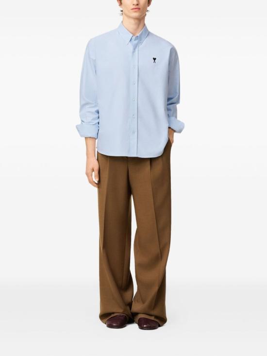26SS 아미 긴팔 셔츠 HSH763 CO0031450 Blue - AMI