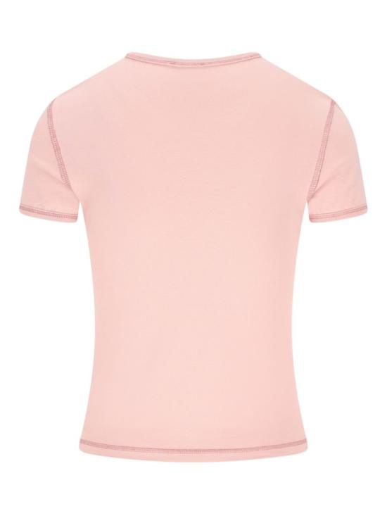 26SS 디젤 반팔 티셔츠 A20980 Pink - DIESEL