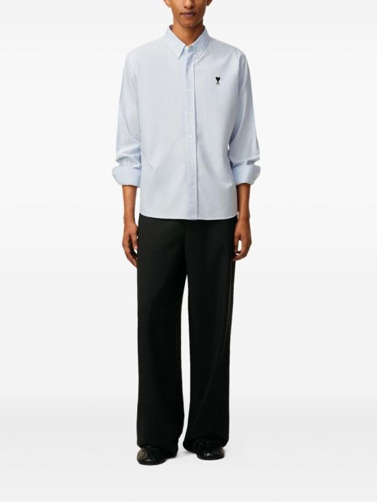 26SS 아미 긴팔 셔츠 HSH763 CO0087475 Blue - AMI