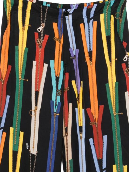 25FW 모스키노 팔라초 팬츠 J03428251 Black - MOSCHINO