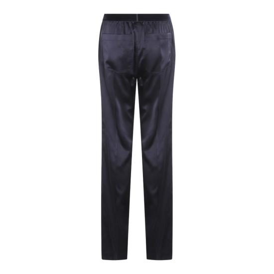 25FW 톰포드 로고 밴딩 파자마 팬츠 PAW397FAX881HB840 Blue - TOMFORD