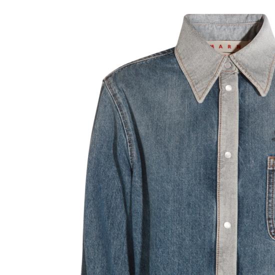25FW 마르니 데님 셔츠 CAJD0656X1USCY2300B52 Blue - MARNI