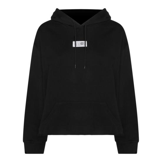 26SS MM6 메종마르지엘라 코튼 후디드 스웨트셔츠 S52GU0235M25025900 Black