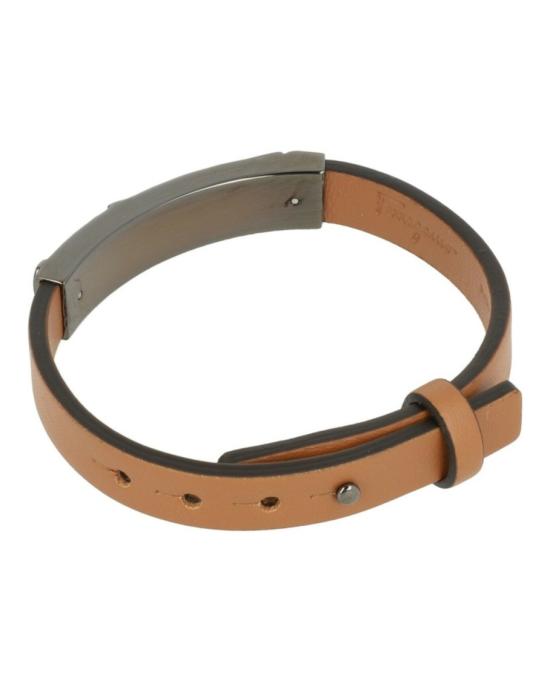  살바토레 페라가모 브레이슬릿 770309 759333 90006 NS Brown - SALVATORE FERRAGAMO