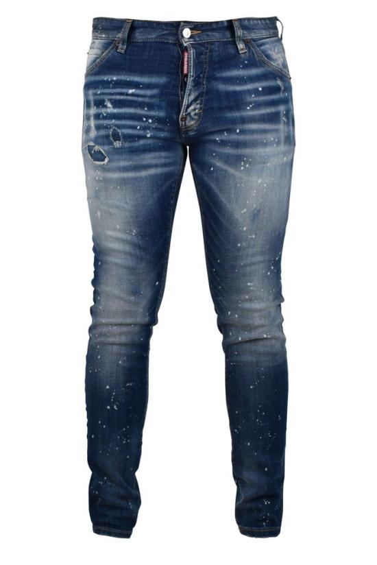  디스퀘어드2 데님 팬츠 시그니처 디테일이 돋보이는 슬림핏 디스트레스드  진