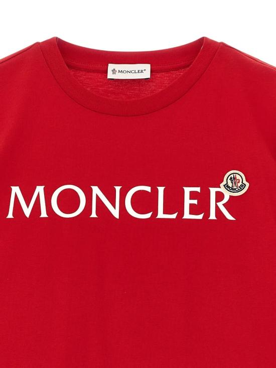 26SS [키즈] 몽클레어 티셔츠 L1 954 8C000 10 89AFV 455 RED - MONCLER