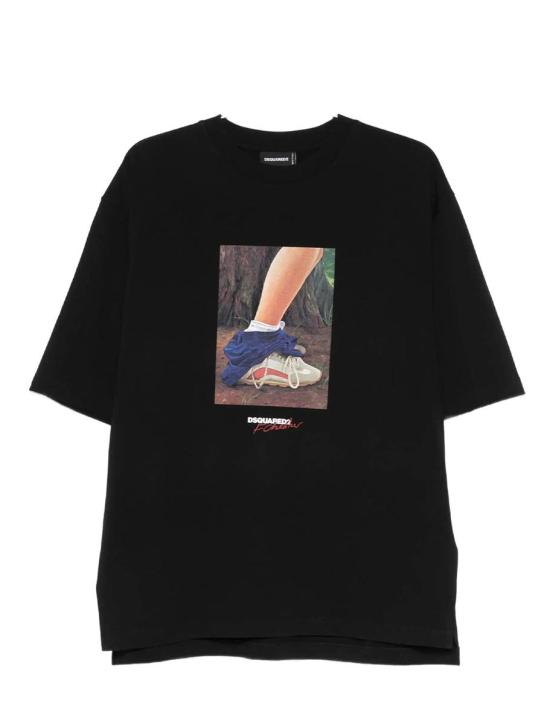 26SS 디스퀘어드2 반팔 티셔츠 S71GD1654D20033900 Black