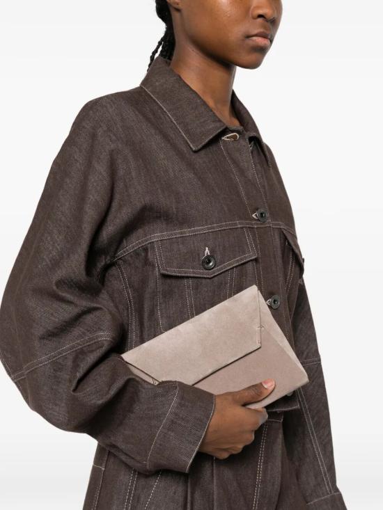 26SS 브루넬로 쿠치넬리 모닐레 장식 BC Duo 파우치 MWDLD2722 C8849 SHORE - BRUNELLO CUCINELLI