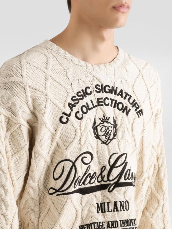 26SS 돌체앤가바나 긴팔 티셔츠 GXX37Z JGMFLA3791 Beige - DOLCE & GABBANA