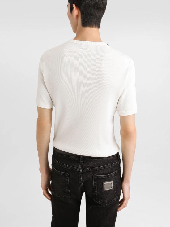 26SS 돌체앤가바나 반팔 티셔츠 G8QX6T G7P0DW0001 White - DOLCE & GABBANA