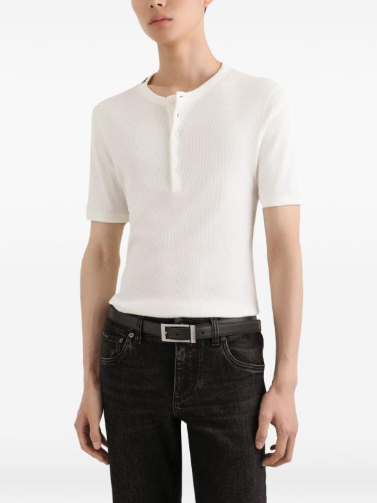 26SS 돌체앤가바나 반팔 티셔츠 G8QX6T G7P0DW0001 White - DOLCE & GABBANA