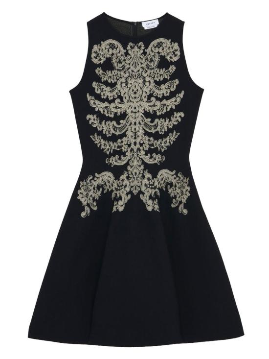 26SS 알렉산더 맥퀸 미디 원피스 852787 Q1BFU 1062 Black