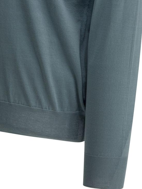 26SS 브루넬로 쿠치넬리 풀오버 니트 M2900100CMM56 BLUE - BRUNELLO CUCINELLI