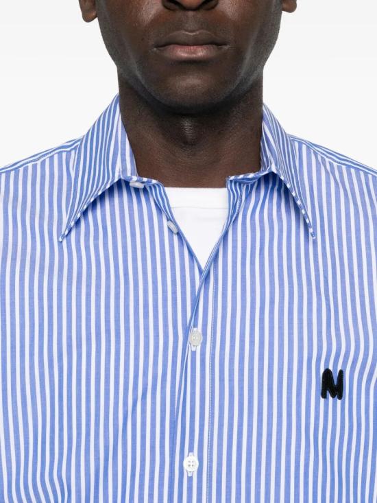 26SS 엠에스지엠 반팔 셔츠 4040ME19X 267129 84 LIGHT BLUE WHITE - MSGM