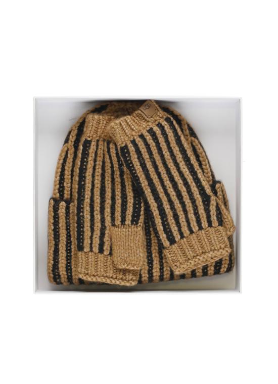 25FW 어그 비니 103605 U CHUNKY PLAITED SETBLACK MULT Brown - UGG