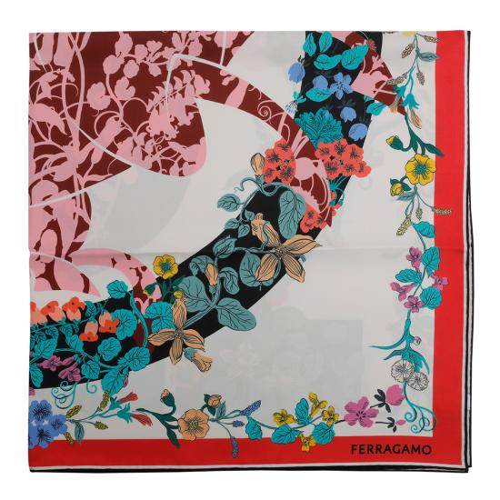 26SS 살바토레 페라가모 머플러/스카프 789907 310226IVORY BLACK MultiColour