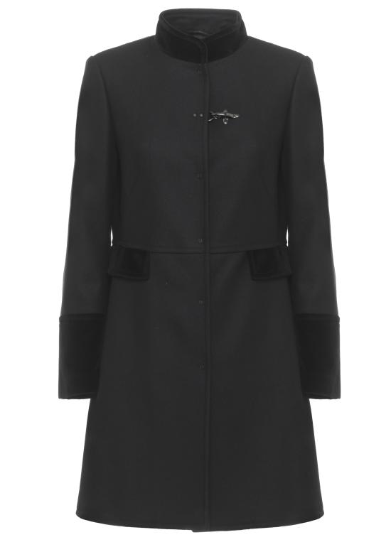 25FW 페이 코트 NAW50513130SGL B999 Black