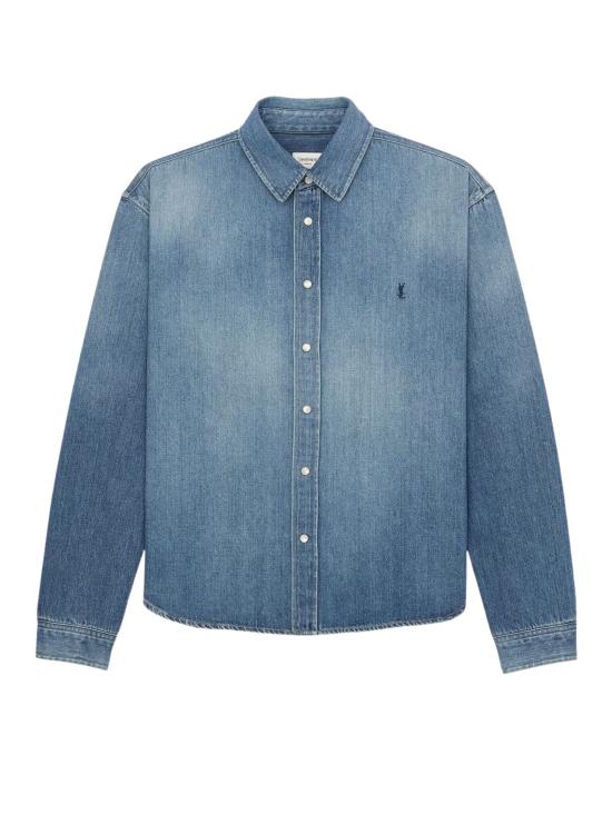 26SS 생로랑 데님 셔츠 862246 Y29YA4428 Blue