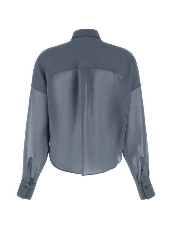 26SS 브루넬로 쿠치넬리 셔츠 M0F91MX616 C9704 Blue - BRUNELLO CUCINELLI