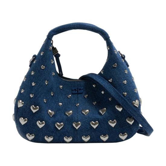 26SS 가니 스터드 미니 호보백 B2070034 357 blue