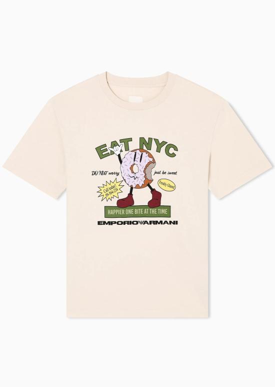 26SS 엠포리오 아르마니 반팔 티셔츠 EM003622 AF14836 M8251 Bagel grigio