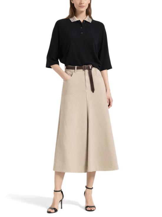 26SS 브루넬로 쿠치넬리 폴로 티셔츠 M0T63EJ115 C101 BLACK - BRUNELLO CUCINELLI