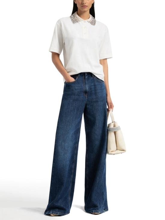 26SS 브루넬로 쿠치넬리 폴로 티셔츠 M0T63EJ105 C6159 WHITE - BRUNELLO CUCINELLI