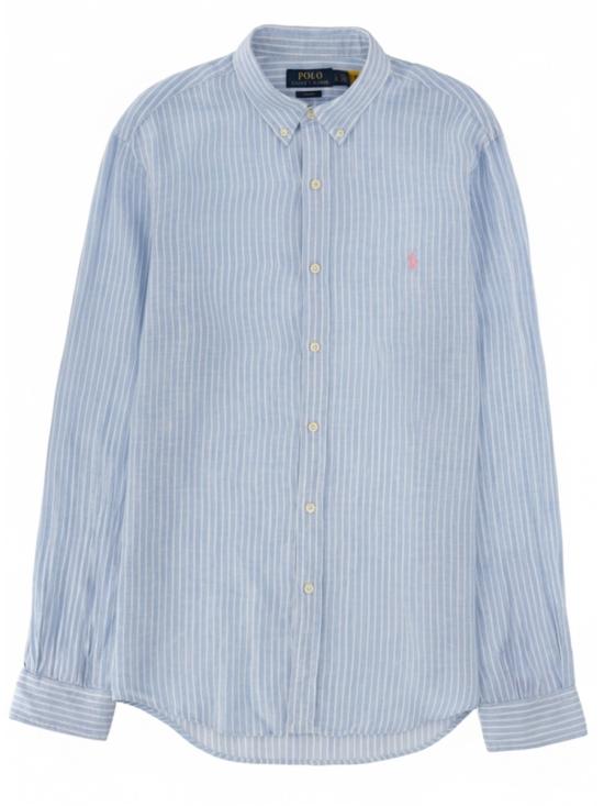 26SS 폴로 랄프로렌 긴팔 셔츠 710B15647 0037188BBLUEWHITE BABY BLUE