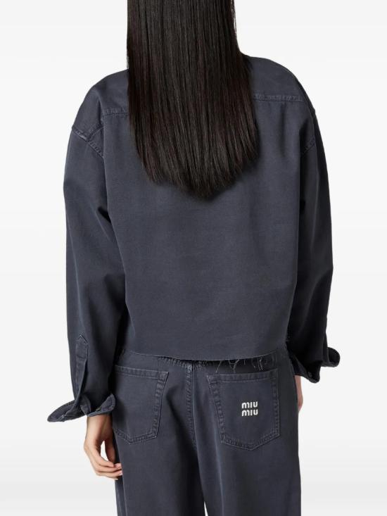 26SS 미우미우 셔츠 GWC135 17AEF0170 Gray - MIU MIU