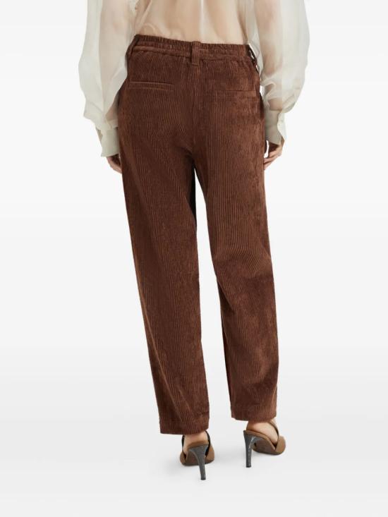 25FW 브루넬로 쿠치넬리 스트레이트 팬츠 MD574P8773C4413 Brown - BRUNELLO CUCINELLI