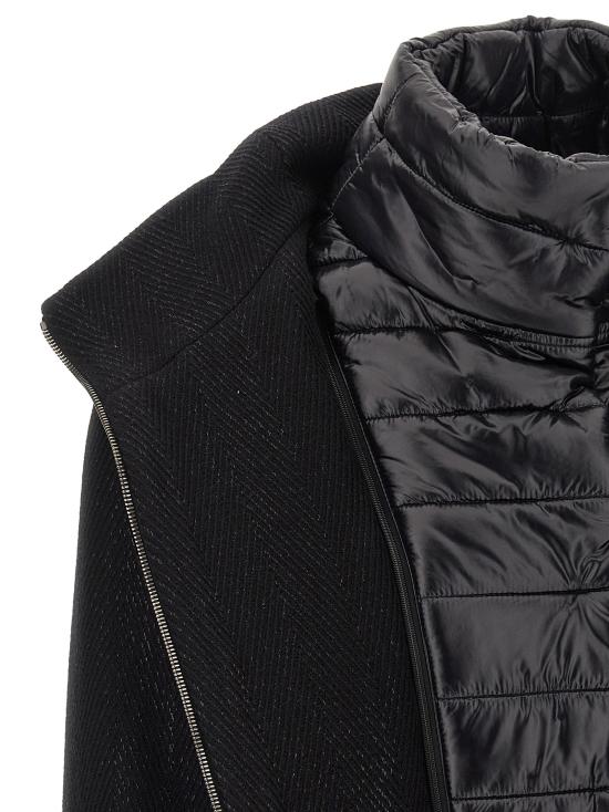 25FW 에르노 지그재그 위브 하이넥 코트 CA000590D334709300 - HERNO