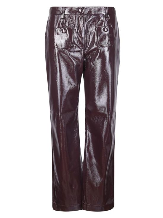 26SS 바움 운드 페르드가르텐 가죽 팬츠 24872 Purple