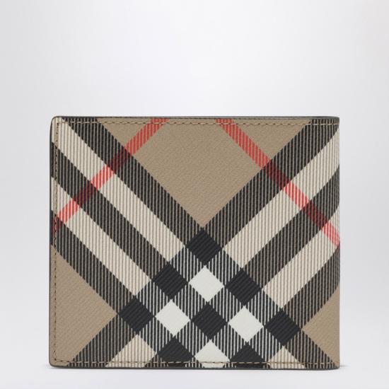 26SS 버버리 체크 반지갑 샌드 8091926160296 Beige - BURBERRY