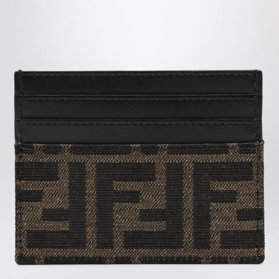 26SS 펜디 FF 패브릭 카드 홀더 7M0164ALWK Black - FENDI
