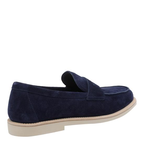 26SS 브루넬로 쿠치넬리 리버스 카프스킨 라이트 페니 로퍼 MZUPAIX653 C7975 Blue - BRUNELLO CUCINELLI