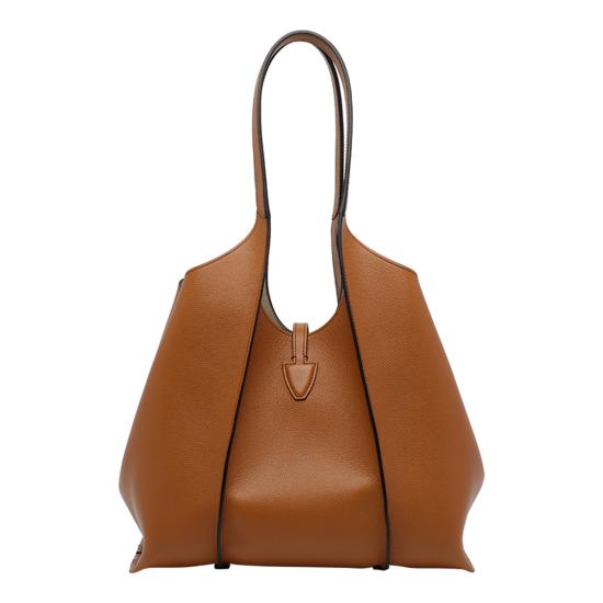 26SS 토즈 T 타임리스 스몰 쇼핑백 XBWTSBA0200 Q8ES410 Brown - TODS