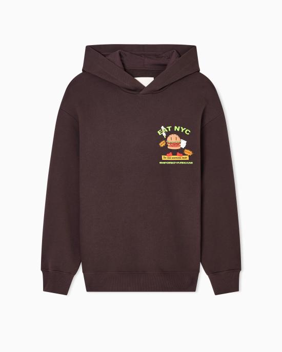 26SS 엠포리오 아르마니 긴팔 티셔츠 EM003621 AF12896 M6185 Hamb marrone