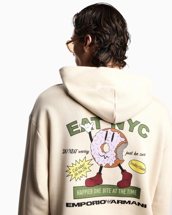 26SS 엠포리오 아르마니 긴팔 티셔츠 EM003621 AF12896 M1183 Donut beige - EMPORIO ARMANI