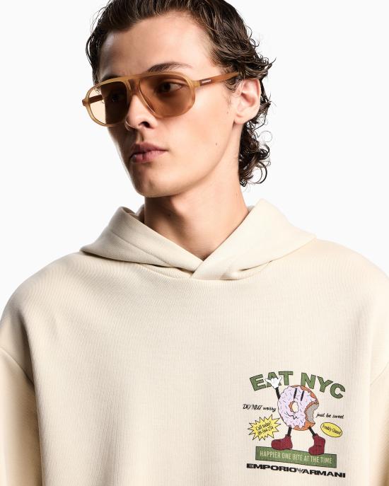 26SS 엠포리오 아르마니 긴팔 티셔츠 EM003621 AF12896 M1183 Donut beige - EMPORIO ARMANI