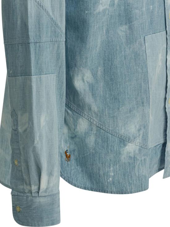 26SS 폴로 랄프로렌 데님 셔츠 710B142600017135PIECEDCHAMBRAY - POLO RALPH LAUREN