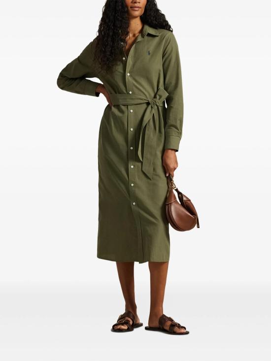 26SS 폴로 랄프로렌 미디 원피스 211A96346001 GREEN - POLO RALPH LAUREN