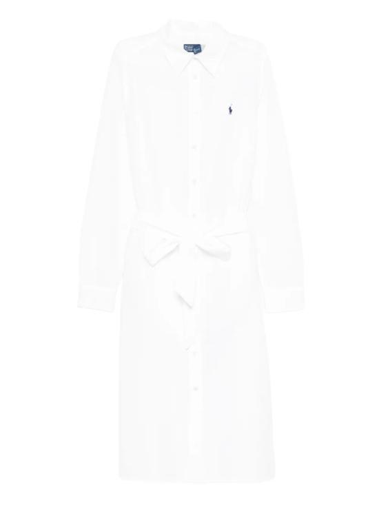 26SS 폴로 랄프로렌 미디 원피스 211B18781001 WHITE