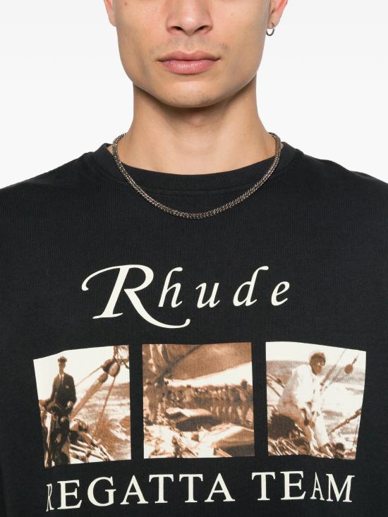 26SS 루드 반팔 티셔츠 RHPS26TT140126009 BLACK - RHUDE