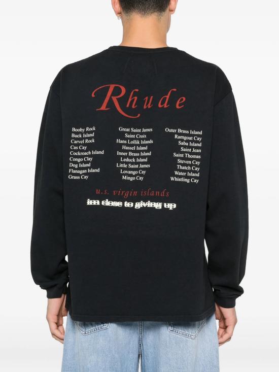 26SS 루드 반팔 티셔츠 RHPS26TT140126009 BLACK - RHUDE